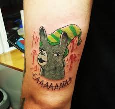 Tattoos Of Memes Inked Magazine Tattoos Tattoo Memes Llamas With Hats