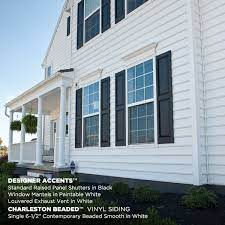 Discover panel window shutters on amazon.com at a great price. Charleston Beaded Vinyl Siding W Designer Accents Don T Know If We Want Beaded Anymore Vinyl Exterior Siding White Vinyl Siding Vinyl Siding House