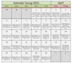 Pekan doa sedunia untuk persatuan umat kristiani. Download Kalender Liturgi April 2021 Tahun B 1 Pdf Excel Dan Jpeg Enkosa Com Informasi Kalender Dan Hari Besar Bulan Januari Hingga Desember 2021