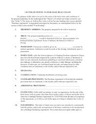 49 Free Letters Of Intent To Purchase Real Estate Business Land
