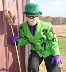 It would be the perfect 1st halloween costume for the little person in our family. Batman Enemies Riddler Joker And Penguin Halloween Costume Contest At Costume Works Com Batman Villain Costumes Penguin Halloween Costume Riddler Halloween