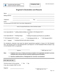 Is declaration in resume important. 0159e Engineers Declaration And Resume Cwb Group