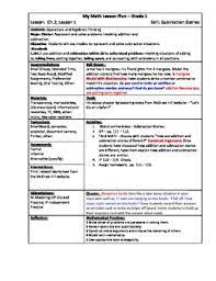 Mcgraw hill math 1st grade. My Math Mcgraw Hill Grade 1 Chapter 2 Lesson Plans 2013 Edition Teacher Manual Lesson Plans Math Books