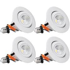 Lithonia lighting wafer ultra thin recessed light 3 led open trim canless recessed fixture with 3000k color temperature model: Torchstar 4 Inch 10w Cri 90 Dimmable Gimbal Retrofit Led Recessed Light 5000k Daylight Wayfair