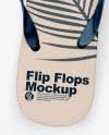 Download Flip Flops Mockup Top View In Apparel Mockups On Yellow Images Object Mockups
