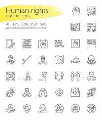 Human Rights Outline Iconset Outline Human Rights Human