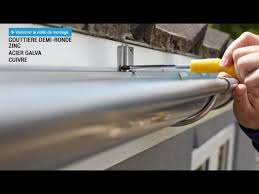 Reparation gouttière zinc leroy merlin. Montage Gouttiere Demi Ronde Brico Toiture Youtube