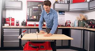 The concrete desktop offers a sturdy top for your desk, and the wood legs make the desk look a little warmer and more natural. Circular Table Saws From Einhell For You And All Your Projects