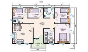 100m2 Ev Planlari Ile Ilgili Gorsel Sonucu Ev Planlari Evler Tasarim Evler