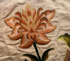 Cross stitch working from right to left, bring the needle up at 1, insert at 2, then bring the needle back up at 3. Satin Stitch Wikipedia
