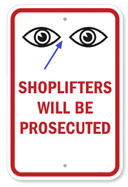 Girls with big empty purses are notorious. How To Improve Your Anti Shoplifting Sign