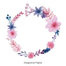 Beautiful Hand Paint Watercolor Floral Wreath Floral Wreath Watercolor Wreath Clip Art Floral Drawing Design