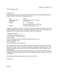 Kelebihan menggunakan format doc ini karena lebih leluasa untuk diubah, apalagi jika ada kesalahan dalam susunan kata dalam surat lamaran kerja yang anda buat. Surat Lamaran Umum Untuk Job Fair Yg Belum Diketahui Nama Perusahaanya Pdf