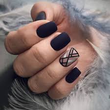 110 Cute Matte Black Nail Designs 2018 Matte Nails Design Prom Nail Designs Black Nail Designs