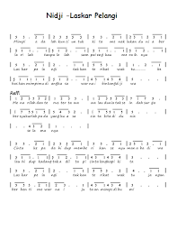 100 Not Angka Lagu Pop Galau Anak Indonesia Balok