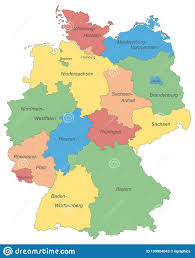 De (code à 3 lettres : L Allemagne Carte De L Allemagne Haut Detaille Illustration Stock Illustration Du Munich Brandebourg 139904043