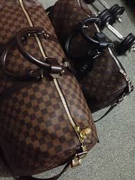 Louis Vuitton Black And Brown Checkered Purse Obsession With Duffle Bag My Louis Vuitton Everyday And Travel Keepall 45 And 55 Macassar And Louis Vuitton Louis Vuitton Duffle Bag Louis Vuitton Keepall