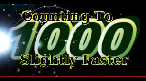 How long does it take to read 1000 words? Counting To 1000 Youtube