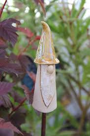 Gartenstecker Wichtel Gartenstecker Handgefertigte Keramik Weihnachtlich Topfern