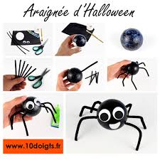 Araignee D Halloween Activites Enfantines 10 Doigts Araignee Halloween Araignee Halloween