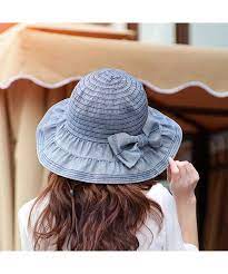 Song Bowknot Women Floppy Sun Hat Foldable Wide Brim Summer Beach Cap Visor Navy Blue Cl17yoo4u0k Floppy Sun Hats Sun Hats Summer Hats Beach