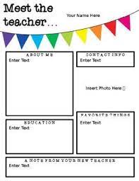 You can say that you love puzzles and give some questions so that they. Meet The Teacher Letter Freebie