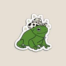 Cowboy Frog Magnet By Jennaxgee In 2021 Frog Drawing Frog Wallpaper Cute Frogs