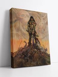 Frank Frazetta "Conan The Barbarian" Art Print | Official Website –  Frazetta Girls