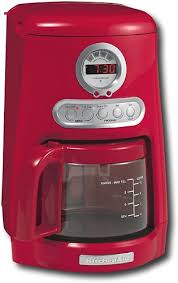 Grind coffee beans for up to 12 cups of coffee. Kitchenaid Javastudio 10 Cup Programmable Coffeemaker Empire Red Kcm511er Best Buy