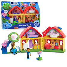 New videos include story time adventures, music playlists, how to draw, counting. Blue S Clues You Blue S House Playset 13 Pieces Preschool Ages 3 Up By Just Play Walmart Com Walmart Com