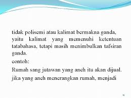 Arti kata kalimat adalah ka·li·mat n 1 kesatuan ujar yg mengungkapkan suatu konsep pikiran dan arti kata, ejaan, dan contoh penggunaan kata kalimat menurut kamus besar bahasa indonesia. Bab Vii Kalimat Efektif Kompetensi Dasar Mahasiswa Dapat