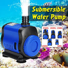 220v Submersible Aquarium Water Pump Motor Fish Tank Pond Filter 5 20 35 45 80w Lazada Ph