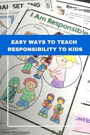 Responsibility Activities Character Education Character Education Lessons Differentiated Writing Activities
