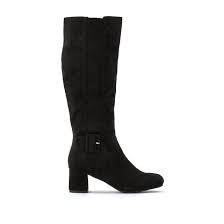Mid calf socks1 product description: Knee High Boots With Block Heel In Wide Fit La Redoute Collections Plus La Redoute