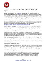 Maybe you would like to learn more about one of these? Adoboloco Launches Gluten Free Non Gmo Pau Hana Hawaiian Bbq Hot Sauce Barbecue