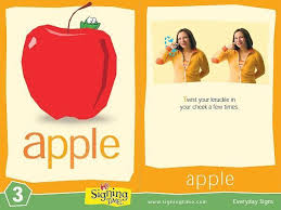 Learn Sign Language Sign Of The Week Apple Sign Language For Kids Learn Sign Language Sign Language Book