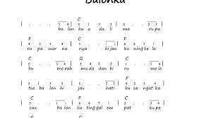 Not Angka Pianika Lagu Balonku - not lagu angka pianika