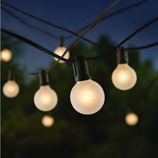Hampton Bay 24 Light Cafe String Light G40 Frosted Nxt 1004 The Home Depot