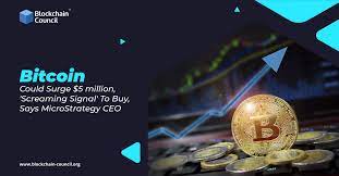 A single bitcoin btcusd, +1.88% hit a record high at $51,735.38 earlier in. Bitcoin Could Surge 5 Million Screaming Signal To Buy Says Microstrategy Ceo