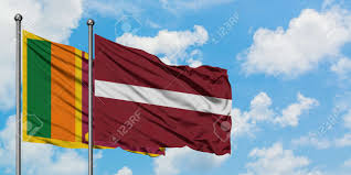Orb austria flag button illustration 3d. Sri Lanka And Latvia Flag Waving In The Wind Against White Cloudy Stock Photo Picture And Royalty Free Image Image 147487420