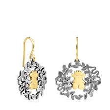 Na Loja Online Da Tous Podes Comprar Os Brincos Curtos Tous Real Mix Em Prata Vermeil E Prata Oxidada Motivo 2 3 Cm Fec Tous Jewelry Jewelry Stores Earrings