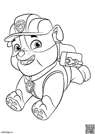 Download this running horse printable to entertain your child. Rubble Coloring Pages Paw Patrol Coloring Pages Colorings Cc