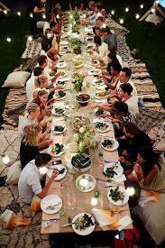 You can enjoy this menu any time of year. Outdoor Entertaining Ideas By Eye Swoon Dinner Party Backyard Dinner Party Outdoor Dinner Parties Boho Backyard Dinner Party