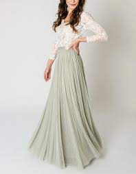 9 brautkleid, rockabilly, 50er jahre hochzeitskleid mit schleppe. Constant Love Tull Rock Lang Grau Grun Tullrock Hochzeitsrock Standesamt Kleidung