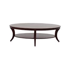 Substantially sized but visually light, this ethan coffee table is a fantastic choice for a confident design statement. 90 Off Ethan Allen Ethan Allen Adler Oval Coffee Table Tables
