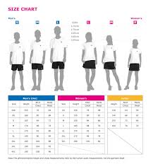 sportswear size charts of yonex gosen victor vision quest