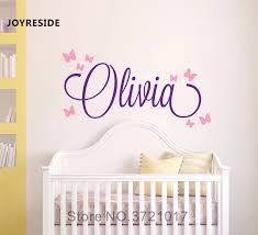 Home decor branch erflies wall sticker for bedroom art द व र क स ट कर dreamkraft bengaluru id 20616936033. Personalized Name Wall Decal Girls Bedroom Beautiful Decor Wall Sticker Design Vinyl Wall Decals Home Warm Rooms Wallpaper M042 Wall Stickers Aliexpress