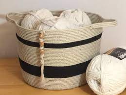 205 How To Make Large Cotton Rope Storage Basket Youtube Diy Rope Basket Rope Basket Coiled Rope Basket Diy