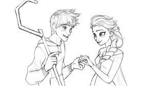 98 best diys and art projects for kids images on pinterest. Jack And Elsa Drawing Novocom Top