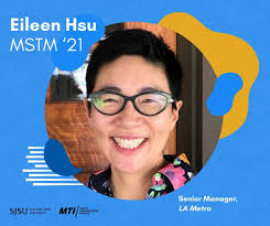 SJSU Master of Transportation Management Graduate 2021 Alum Eileen Hsu…